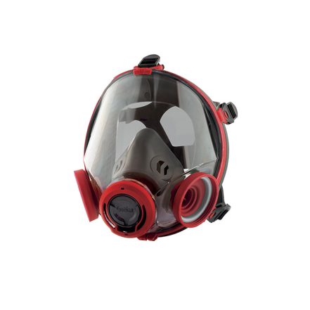 DPI Sèkur C702 Maschera Antigas Visore Trattato EN 136 Rossa